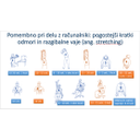 Ergonomija_9.jpg<>Slika 118: Razgibalne oz. raztezne vaje za sprostitev napetosti mišic pri računalniškem delu